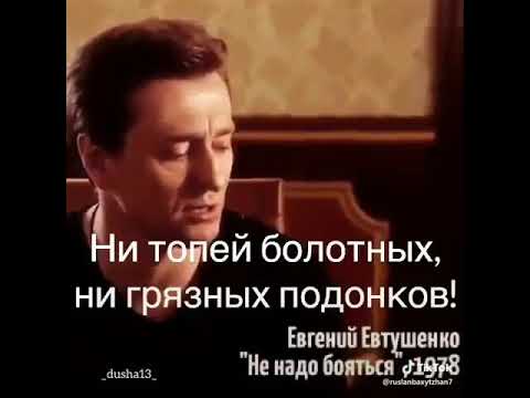 Стихотворение не надо бояться густого тумана