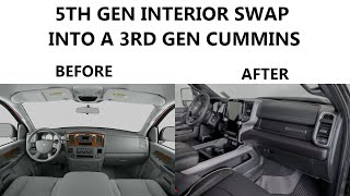 5th gen Laramie interior swap into a 3rd gen ram