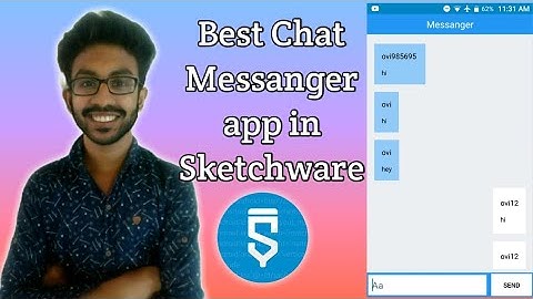 Create Best chat messanger app in Sketchware