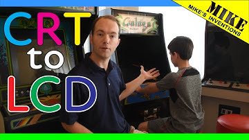 Galaga CRT Screen to LCD Conversion - Mikes Inventions