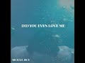Michael rice  did you even love me official audio