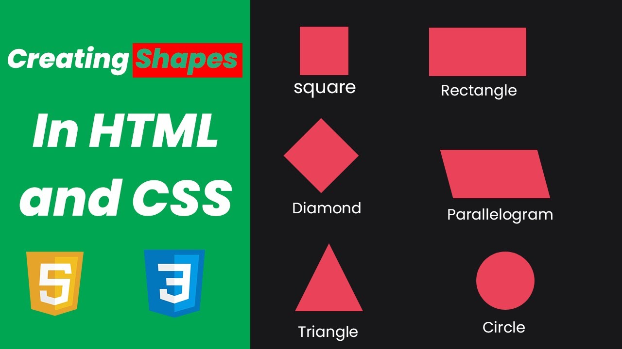 Tutorial: Make Shapes With CSS | css shapes | Creative - YouTube