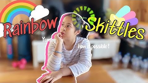Homeschool: Rainbow Skittles science experiment