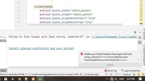 fixed Failed to find target with hash string android 25, 27, 30 Offline Etc