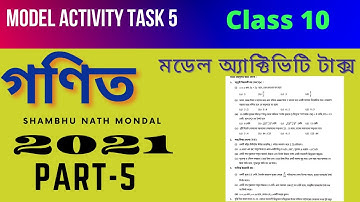 Model activity task Math class 10 part 5 2021