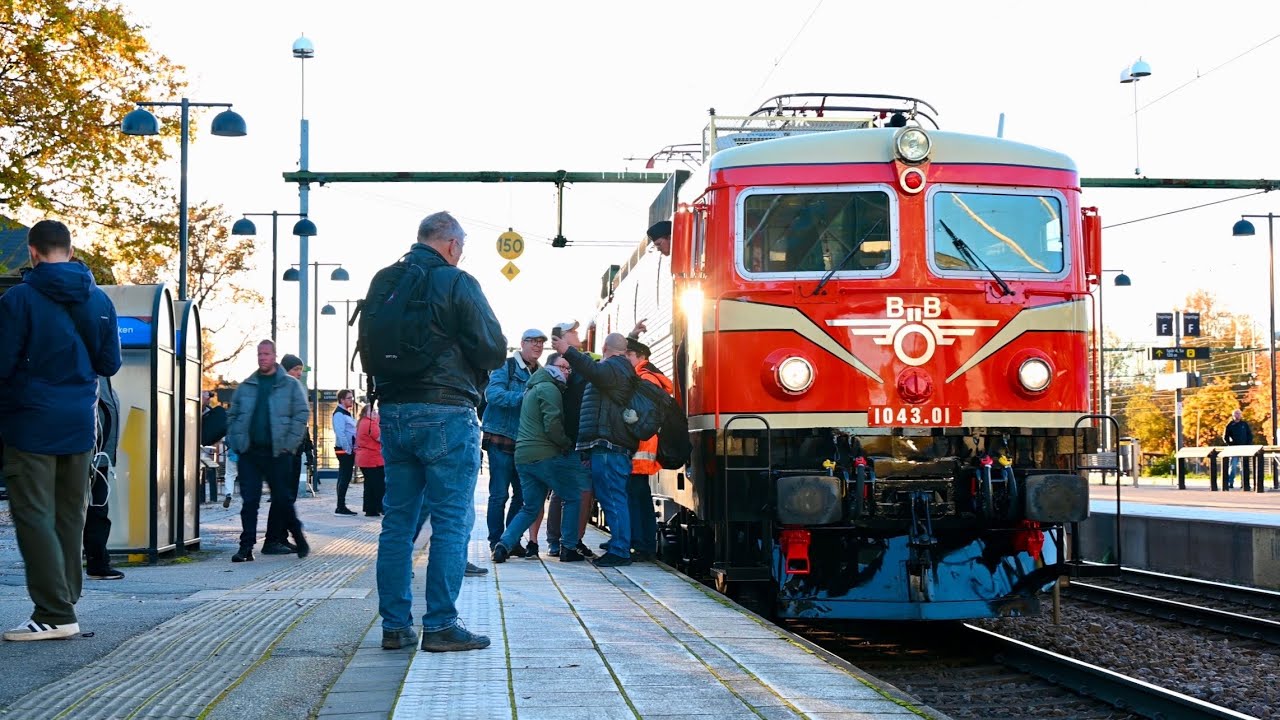 Trains in Hallsberg part 14 - Rc2 ÖBB 001 with new Austrian retro livery!