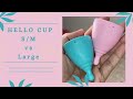 HELLO CUPS S/M vs Large Size : Squish Comparison