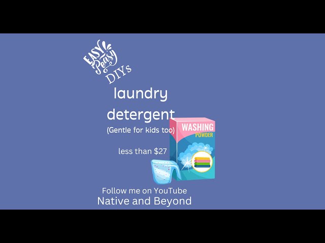 THIS is the BEST DIY Laundry Detergent that leaves your clothes clean and smelling great!