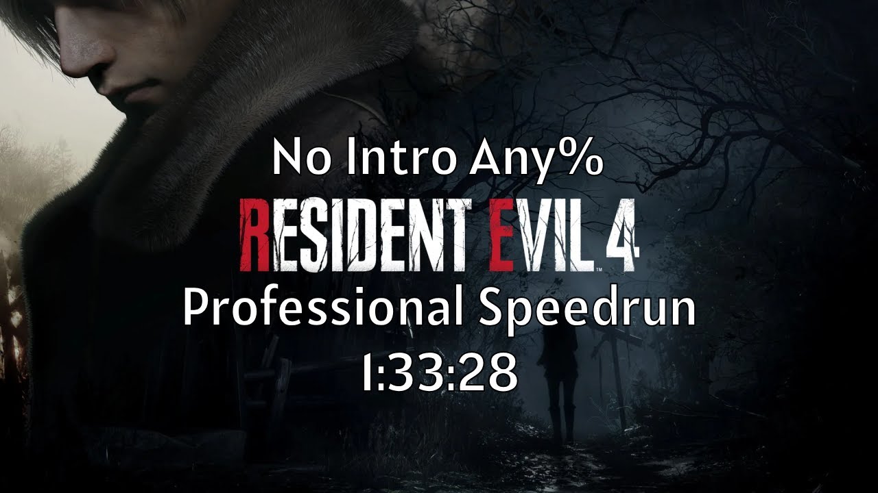 RE4R No Intro Any% Professional Speedrun [1:33:28 IGT] - YouTube