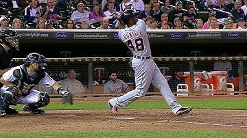 DET@MIN: Torii opens scoring with ground-rule double