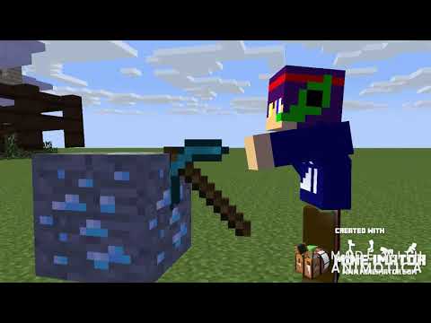 Minecraft in a nutshell but terrible animation by mineimator