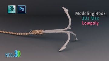Hook Modeling | Lowpoly | 3ds Max | Tutorial.