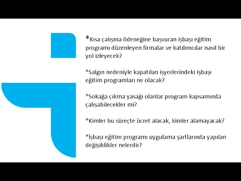 İŞBAŞI EĞİTİM PROGRAMLARI