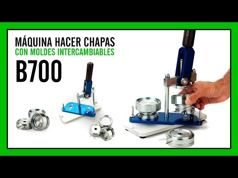 Máquina B700 con moldes intercambiables ¡hasta 5 tamaños!