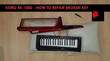 KORG RK-100S 2 RD Keytar - How to repair - fix broken white key E3-previously owned by Michal David