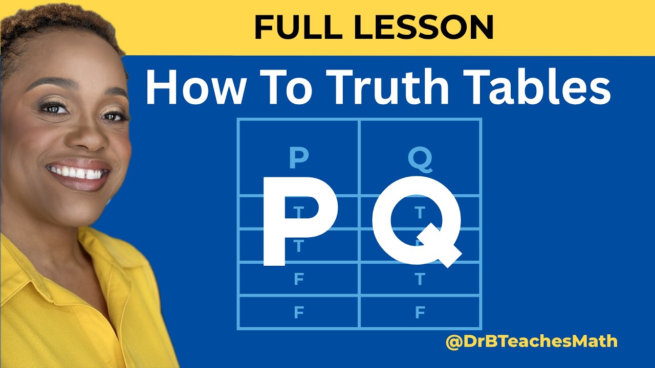 How To Truth Tables: AND, OR, and NOT (Full Length Lesson) - YouTube