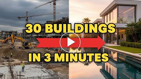 30 Incredible Buildings Built in 3 Minutes | Satisfying Construction Timelapse