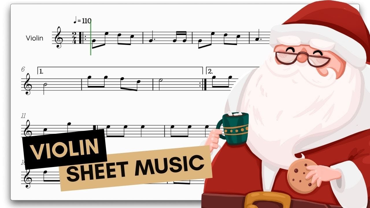 🔔 VIOLIN ⁞ Jingle Bells • Christmas Song | violin sheet music - YouTube