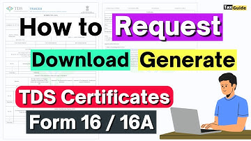 How to Download TDS Certificate from TRACES -2025? | Form 16 / Form 16A TDS Certificate PDF Download