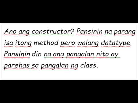 Java Tutorial Tagalog 14 intro class