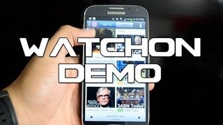 Samsung Galaxy S4 Demo | WatchON: Universal Remote For Your TV, Set-Top Box, A/V Receive, and more! screenshot 4
