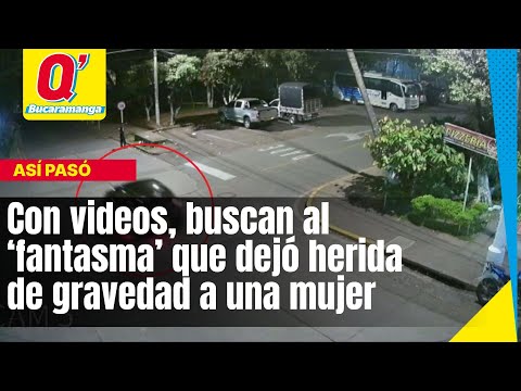 Con videos, buscan al ‘fantasma’ que dejó herida de gravedad a Diana Martínez, en Bucaramanga