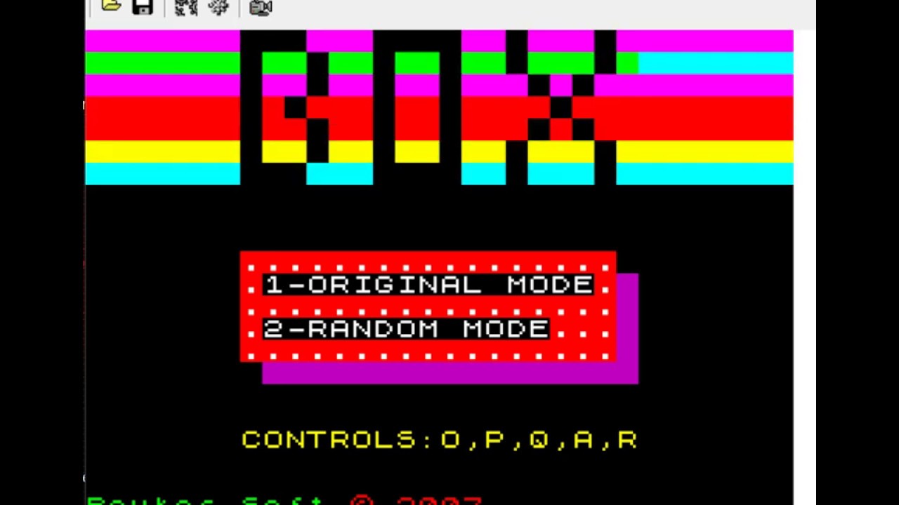 Sinclair Box Box - Sinclair ZX Spectrum - WinZx32 v0.1 emulador - YouTube