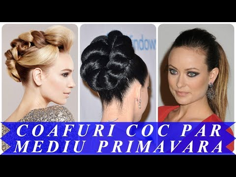 Modele De Coafuri Coc Par Mediu Primavara 2018 Youtube