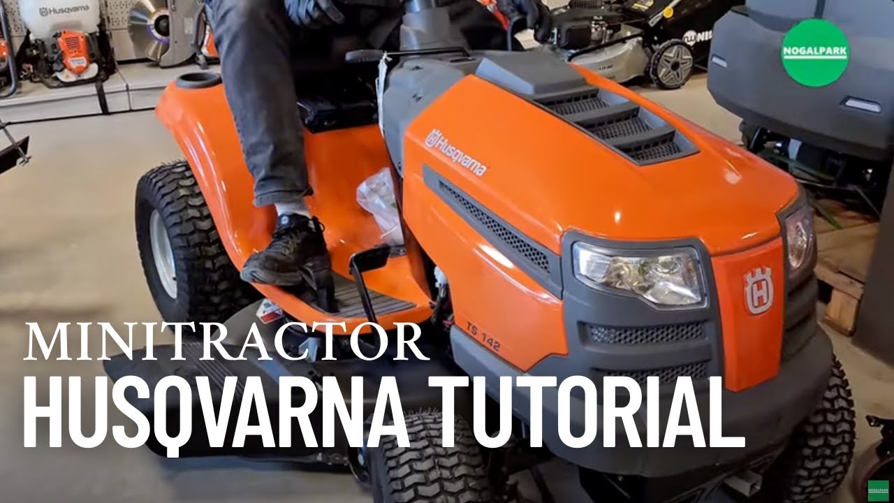🚜 Demostración básica del minitractor Husqvarna TS 142