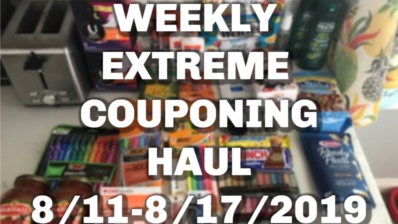Weekly Extreme Couponing Haul Best Deals (8/118/17/2019) YouTube
