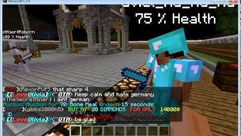 2 hacker  in diamond skyblock (cosmic craft)