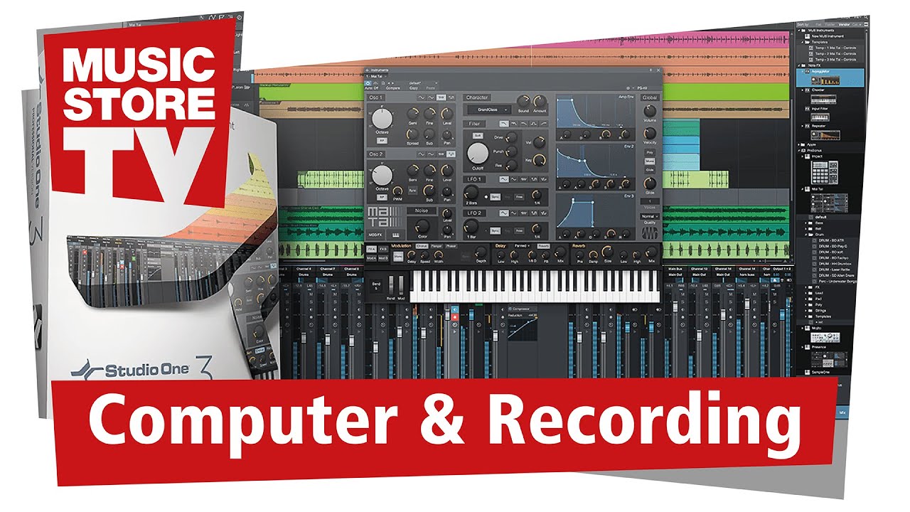 Presonus Studio One Version 3 New Features - YouTube