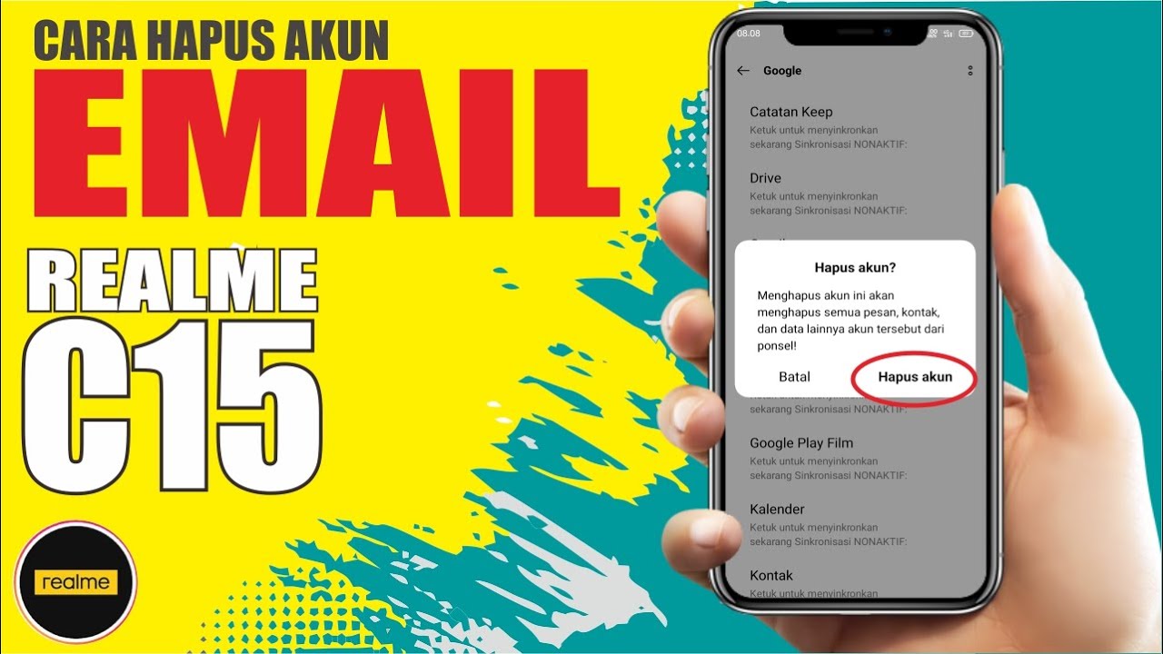 Cara Menghapus Akun Google Realme C15 | Keluar Dari Akun Google Di Hp