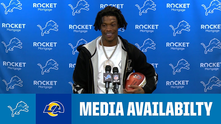 Detroit Lions players meet with the media postgame | 2024 NFL Regular Season Week 1: Lions vs Rams