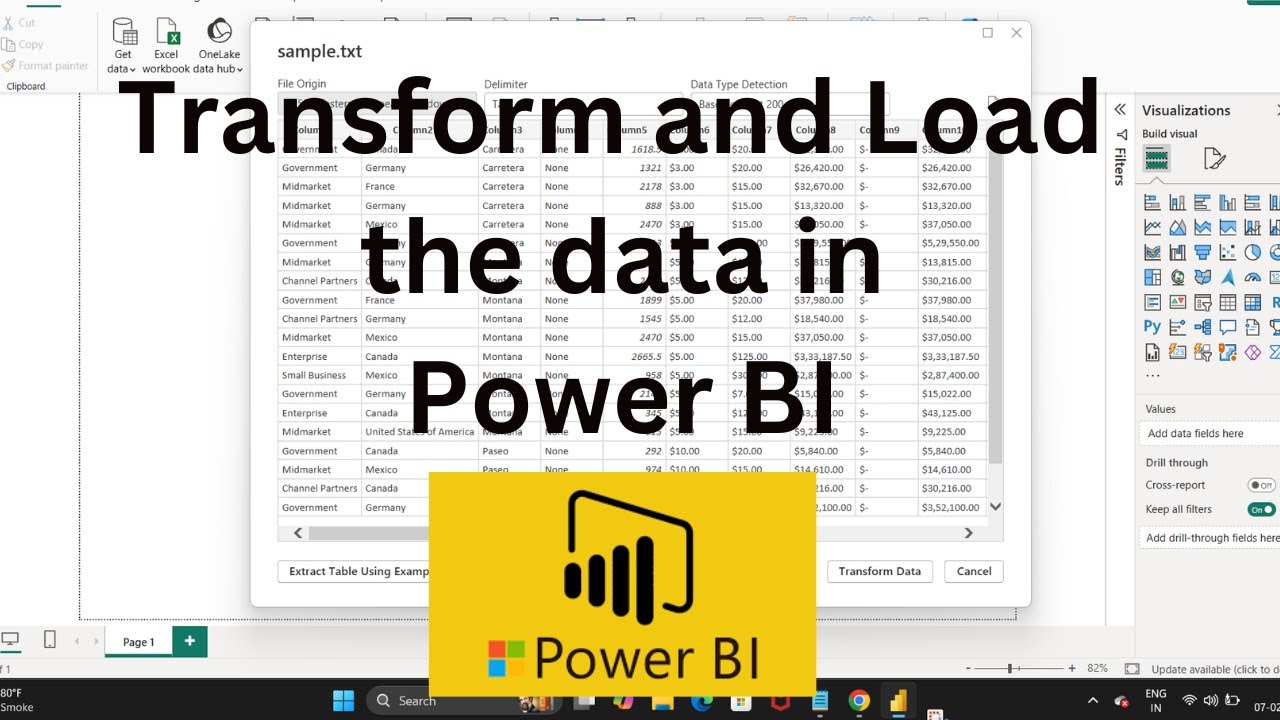 How to clean, transform & Load Data in Power BI? - YouTube
