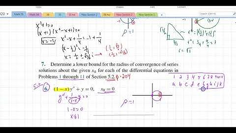 Math 55 Section 5.3(2) Series Solutions Near an Ordinary Point, Part I