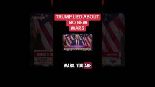 Trump lied about no new wars #trump #politics #fail #war #economy