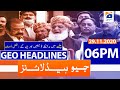 Geo Headlines 06 PM | 29th November 2020