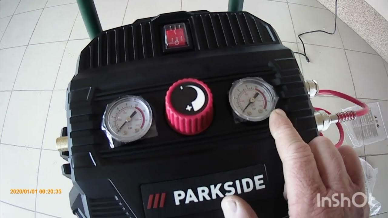 Unboxing compresor vertical Parkside 50 litri - YouTube