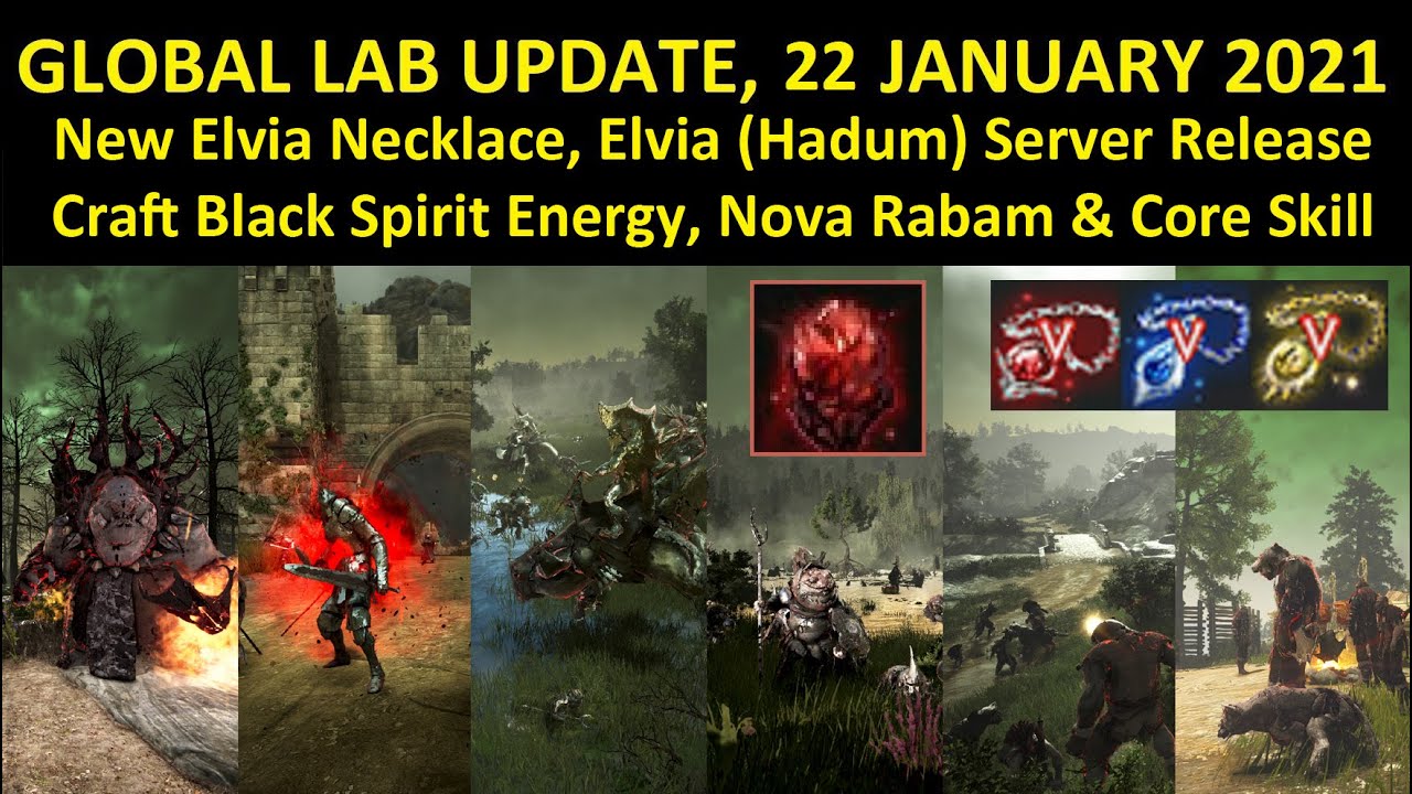 New Elvia Necklace, Craft Blackstar Upgrade Material, Elvia Server Release, Nova Rabam & Core Skill