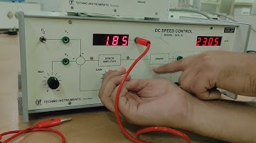 Difference between Open Loop and Closed Loop Control System by using DC Speed Control System Setup