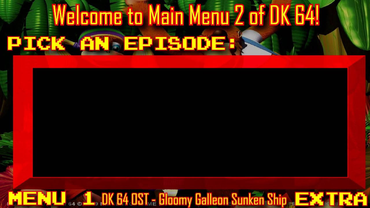 DK 64 Main Menu 2 - YouTube