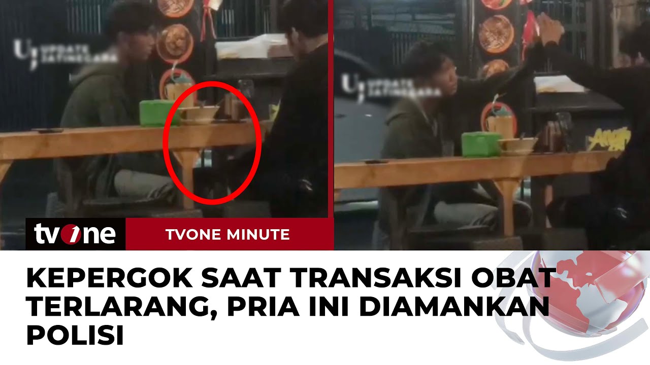 Terduga Pengedar Obat Terlarang Terciduk saat COD di Angkringan Jaktim | tvOne Minute