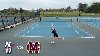High School Tennis Doubles: Madison County vs New Hope