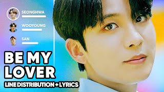 Kim Jong Kook X ATEEZ - Be My Lover / 바다 보러 갈래? Line Distribution   Lyrics Karaoke PATREON REQUESTED