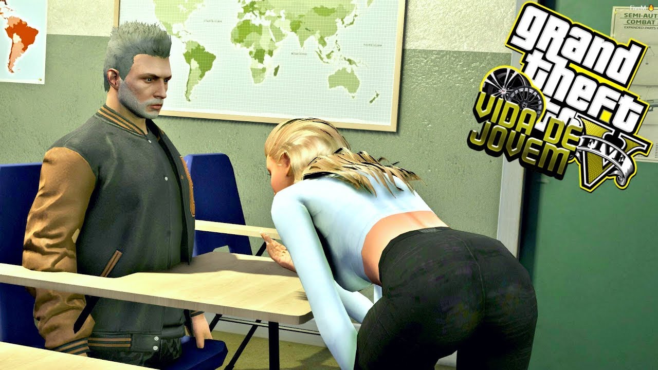 gta v glitches reddit GTA V: VIDA DE JOVEM | VEJA OQUE A PROFESSORA FEZ DENTRO DA SALA #EP.95