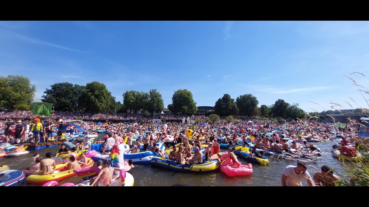 Anfang Nabada Ulm 2022 Teil-1 Schwörmontag Ulms beste Wasser Party Super Event Schwäbische 