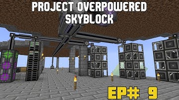 Starter Autocrafting Setup with Applied Energistics 2 | Project Overpowered Skyblock | EP# 9