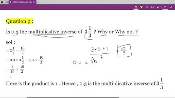 NCERT Solution for class 8 chapter 1 RATIONAL NUMBER Exercise 1.1 Question 9