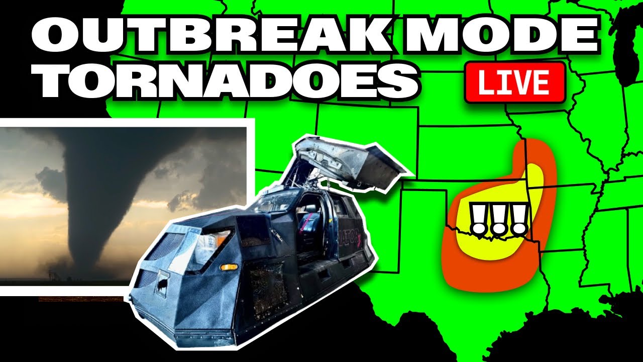 LIVE TORNADO OUTBREAK Marathon Chase - YouTube